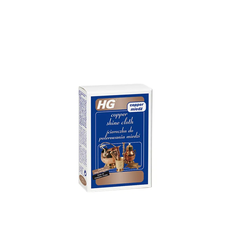 HG ผ้าคอปเปอร์ ไชน์ ขนาดบรรจุ 1 ผืน -  ผ้าสำหรับทำความสะอาด และขัดเงาเครื่องทองแดง เครื่องทองเหลือง และบรอนซ์ (พระเหรียญทองแดง) 